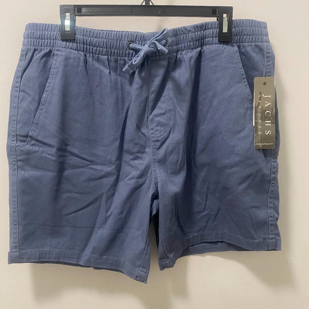 Jachs STRETCH TWILL PULL ON DOCK SHORT Size 34 Light Blue